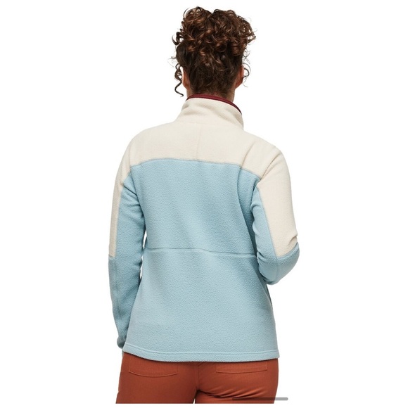 Cotopaxi Women's XL Abrazo Fleece Half-Zip Jacket  Cream Blue NWT Jacket - Picture 12 of 14